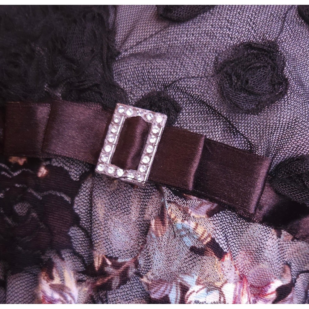 Vintage Y2K Alberto Makali Rossette Mesh Detail Blouse - Picture 9 of 15